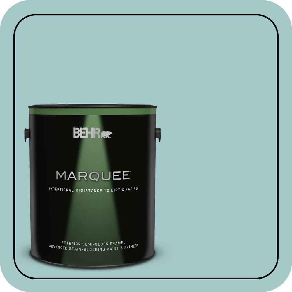 BEHR MARQUEE 1 gal. #PPU13-10 Ocean Boulevard Semi-Gloss Enamel Exterior Paint & Primer