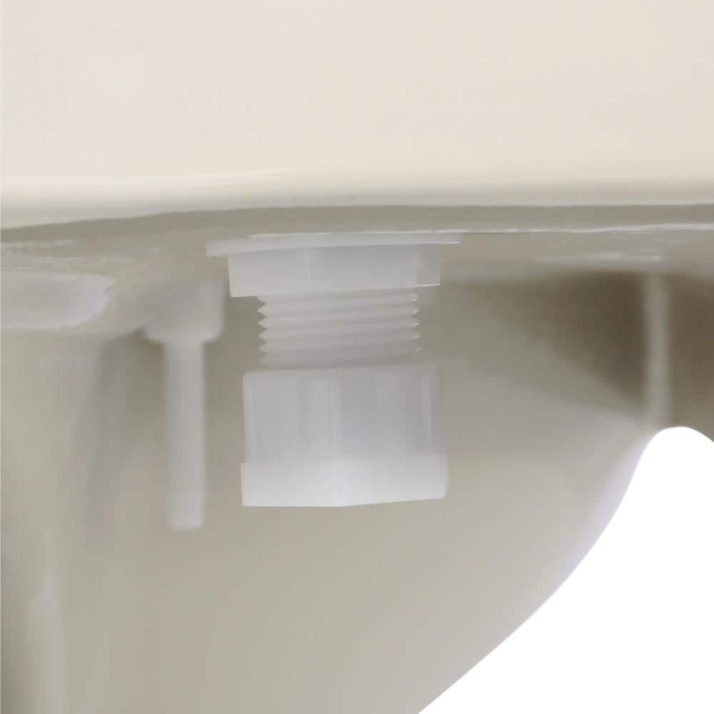 Glacier Bay McClure ch Rough One-Piece 1.1 GPF/1.6 GPF Dual Flush Toilet Seat Included (3)