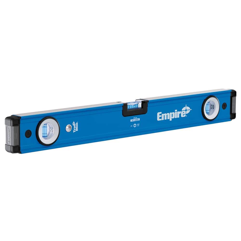 Empire 24 in. Box Beam Level With 12 in. Laser Etched Aluminum Rafter Square (3)