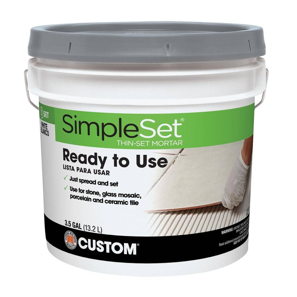 Custom Building Products SimpleSet 3 1/2 Gal. White Premixed Thinset Mortar (2)