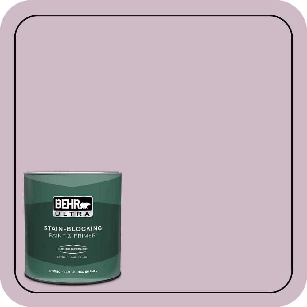 BEHR ULTRA 1 qt. #S110-3 Queens Violet Extra Durable Semi-Gloss Enamel Interior Paint & Primer