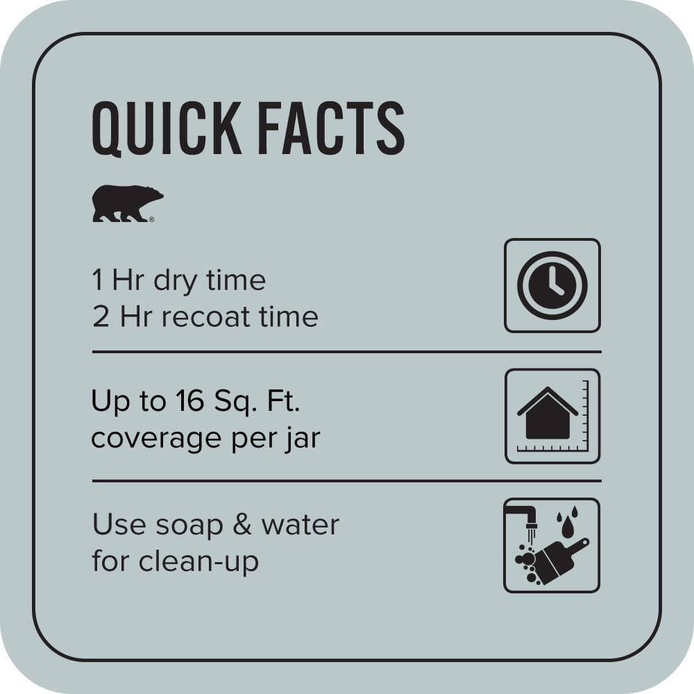 BEHR ULTRA 1 qt. #N470-2A Dusted Blue Extra Durable Satin Enamel Interior Paint and Primer (4)