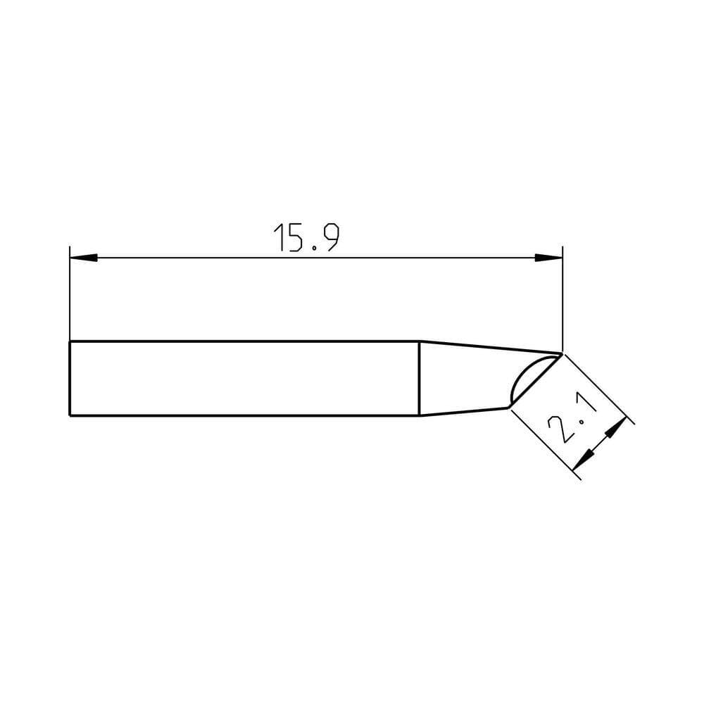Weller RT Pico Active Soldering Tip, Gullwing, 2.0 mm (2)