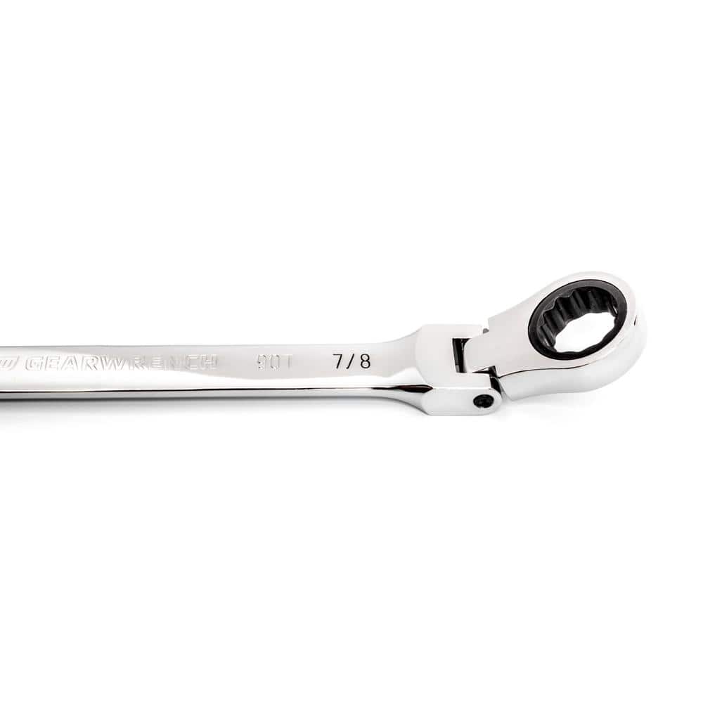 GEARWRENCH SAE Flex-Head 90-Tooth Combination Ratcheting Wrench Set (8-Piece) (4)