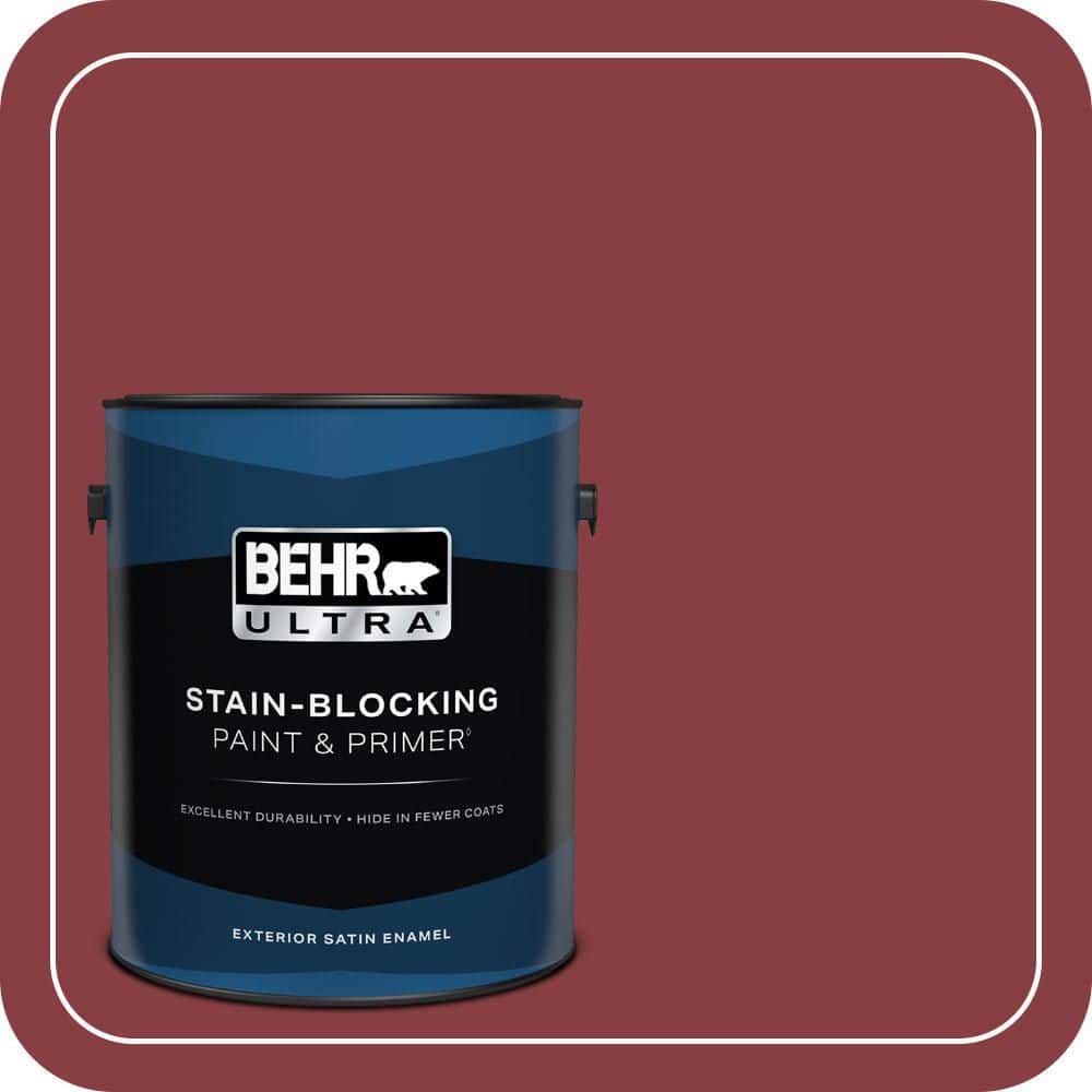 BEHR ULTRA 1 gal. #S-G-140 Cherry Cobbler Satin Enamel Exterior Paint & Primer