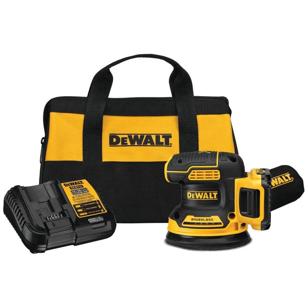 DEWALT 20V MAX XR Cordless Brushless 5 in. Random Orbital Sander and ATOMIC 20V Oscillating Tool with 2.0Ah Battery & Charger (2)