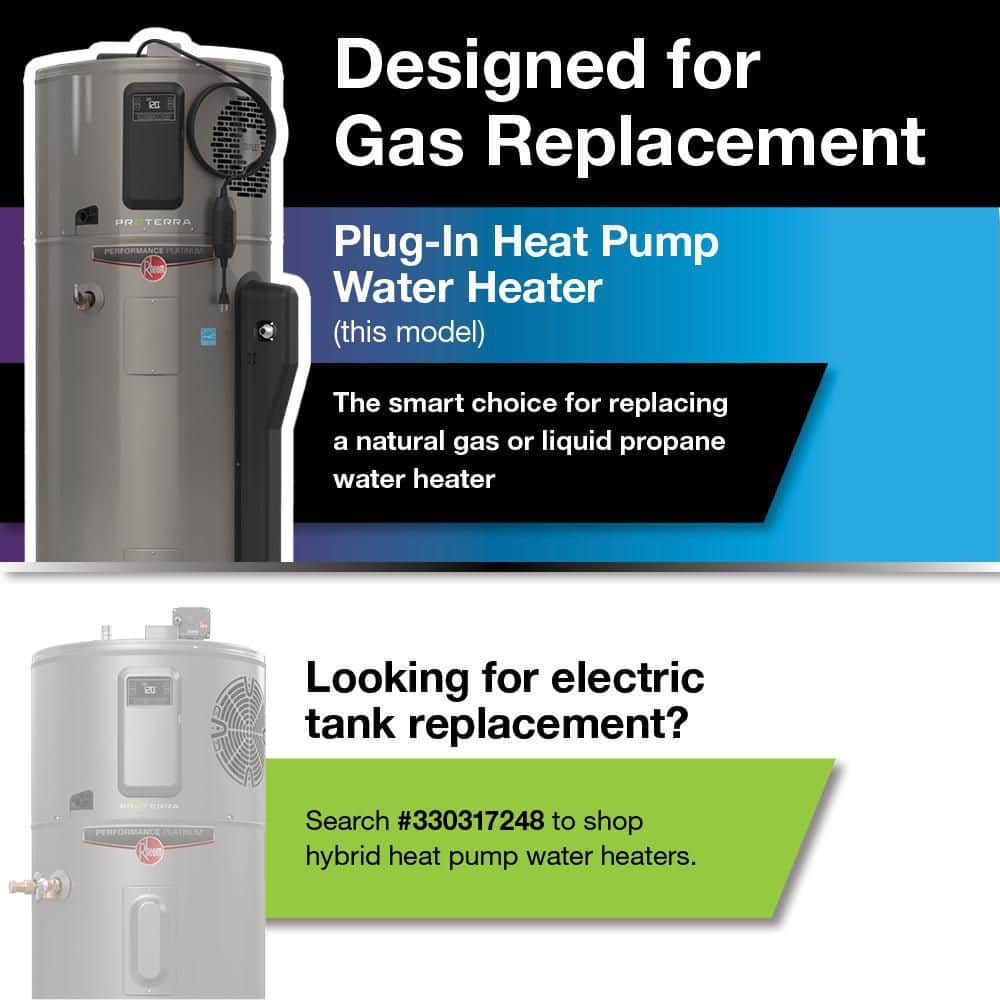 Rheem ProTerra 120-Volt Plug-in Smart Heat Pump Water Heater with Leak Detection & Auto Shutoff and 10-Year Warranty (4)
