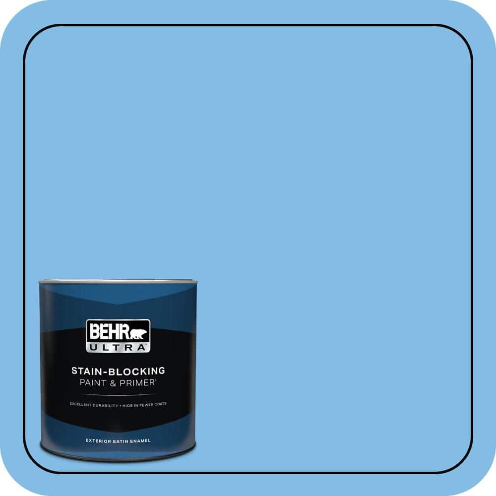 BEHR ULTRA 1 qt. #MQ4-27 CEst La Vie Satin Enamel Exterior Paint & Primer