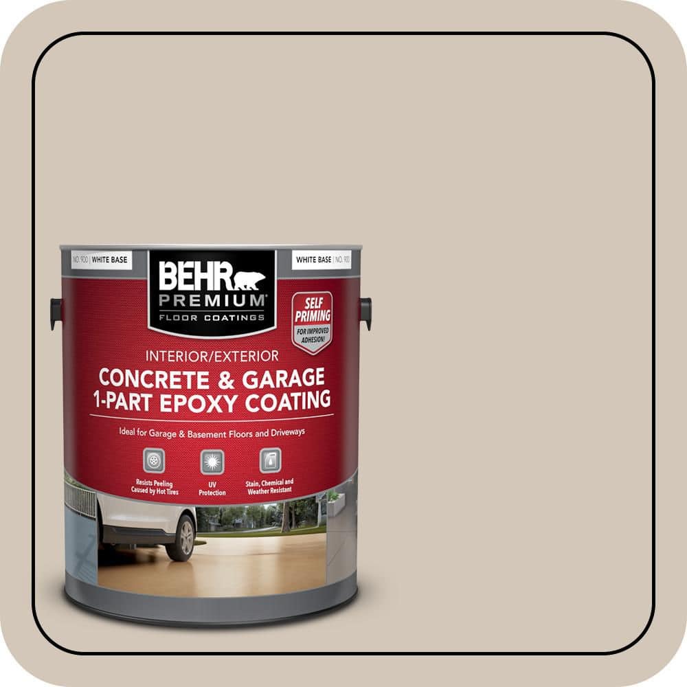 BEHR PREMIUM #MQ2-50 Self-Priming 1-Part Epoxy Satin Interior/Exterior Concrete and Garage Floor Paint (1)