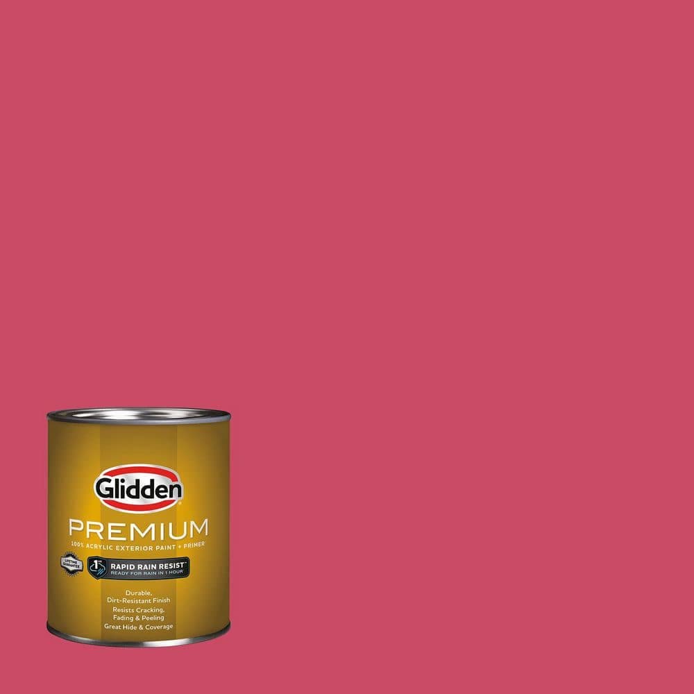 Glidden Premium 1 qt. PPG1184-7 California Wine Flat Exterior Latex Paint