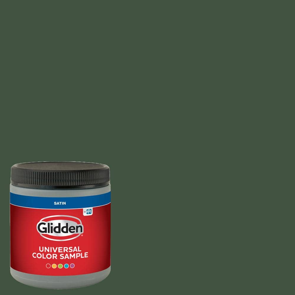 Glidden 8 oz. PPG1134-7 Pine Forest Satin Interior Paint Sample (1)