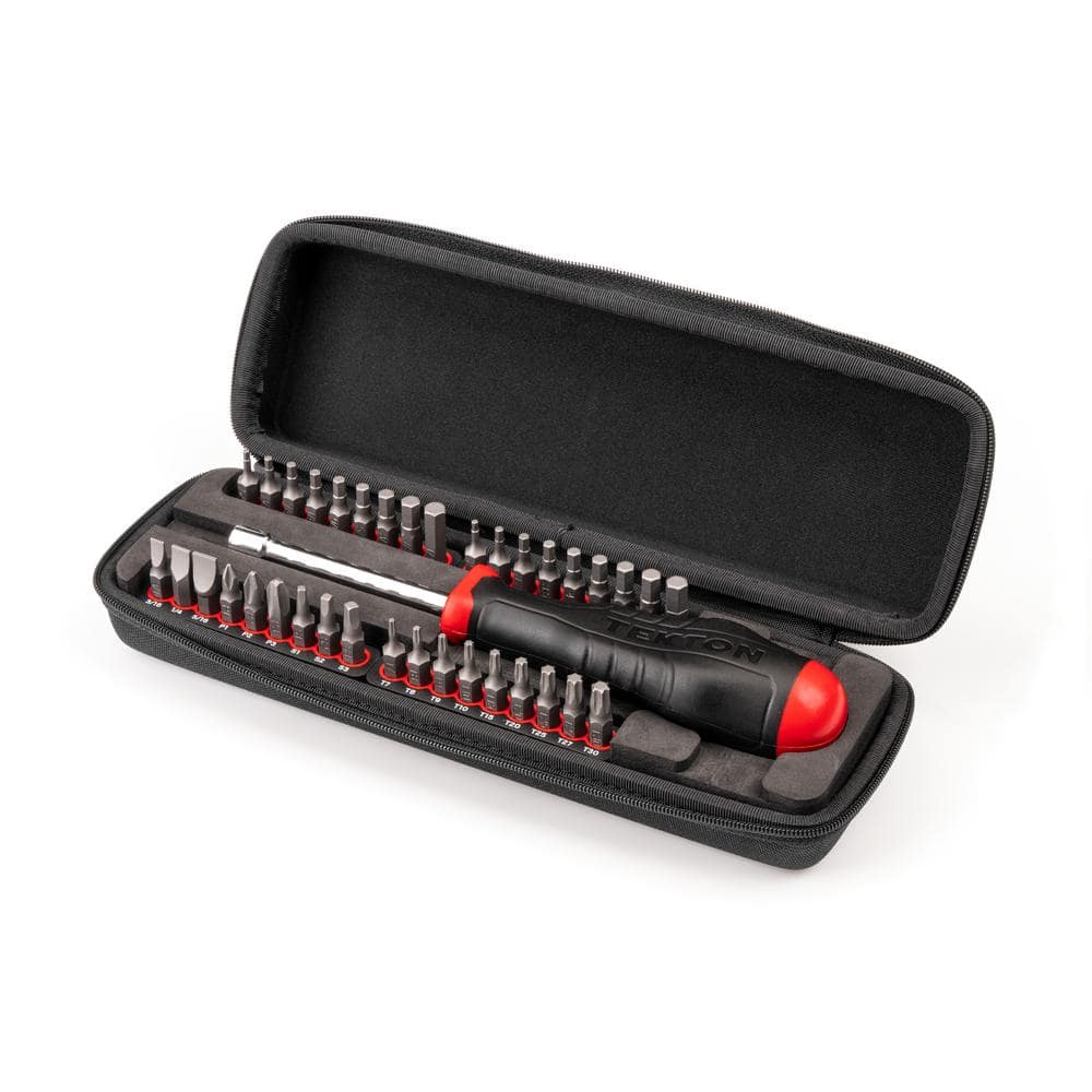 TEKTON 1/4 in. Bit Screwdriver and Bit Set with Case (37-Piece) (2)