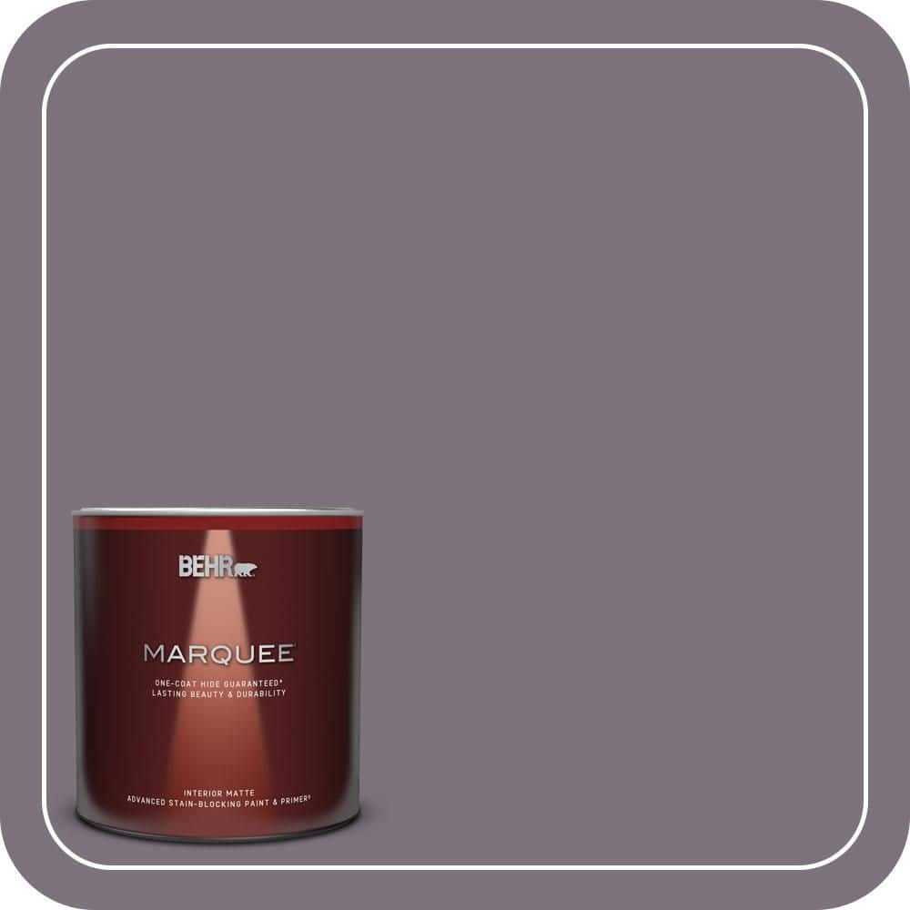 BEHR MARQUEE 1 Qt. #N100-5 Plush Velvet One-Coat Hide Matte Interior Paint & Primer