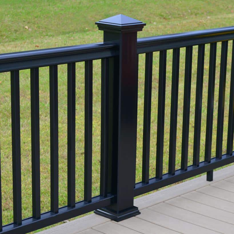 Fiberon CountrySide 5 in. x 5 in. Serene Black Acrylic Pyramid Cap (3)
