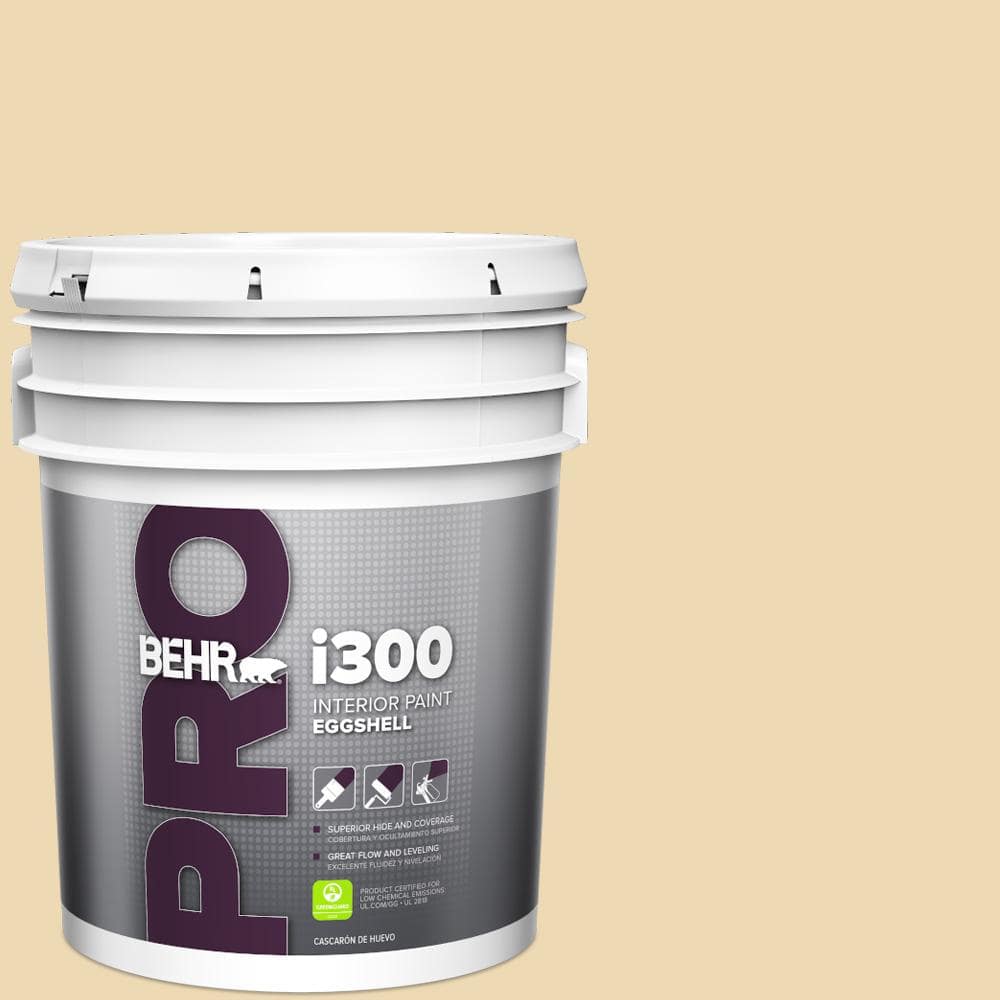 BEHR PRO 5 gal. #340E-3 Bavarian Cream Eggshell Interior Paint