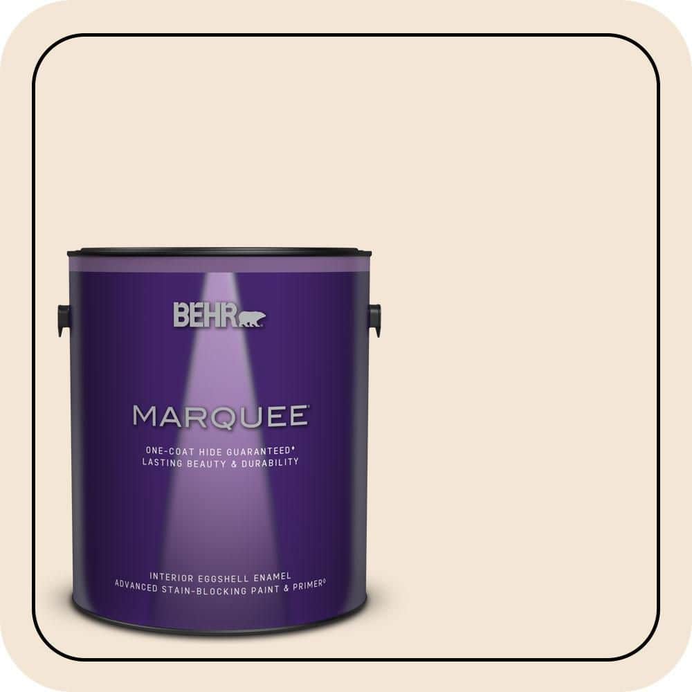 BEHR MARQUEE 1 gal. #PPU5-11 Delicate Lace Eggshell Enamel Interior Paint & Primer