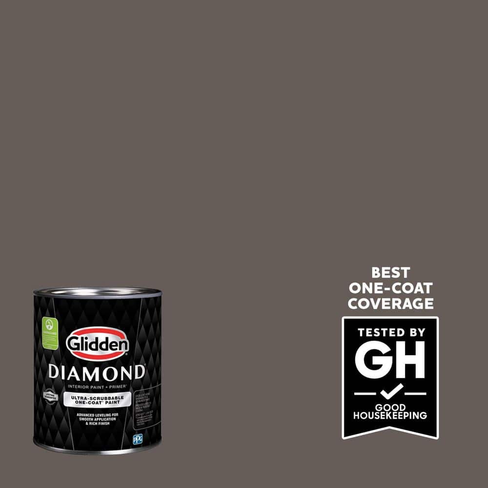Glidden Diamond 1 qt. PPG1005-6 Oswego Tea Semi-Gloss Interior Paint with Primer