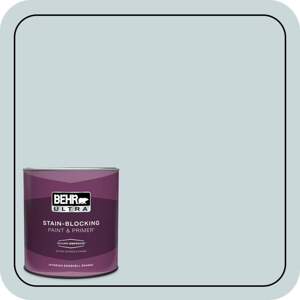 BEHR ULTRA 1 qt. #PPU13-16 Offshore Mist Extra Durable Eggshell Enamel Interior Paint & Primer