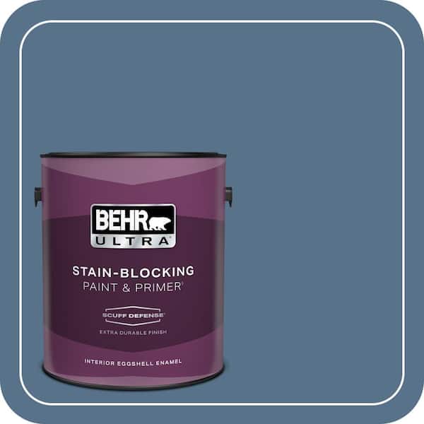 BEHR ULTRA 1 gal. #PPU14-01 Arrowhead Lake Extra Durable Eggshell Enamel Interior Paint & Primer (2)
