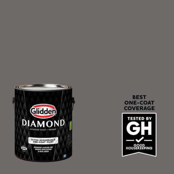 Glidden Diamond 1 gal. Gibraltar Gray PPG1002-6 Flat Interior Paint with Primer (2)