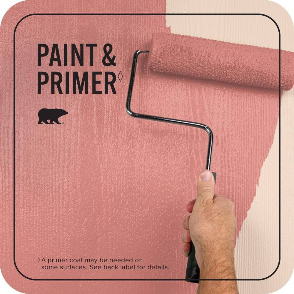 BEHR PREMIUM PLUS 1 qt. #PPU1-04A Watermelon Punch Semi-Gloss Enamel Exterior Paint & Primer (3)