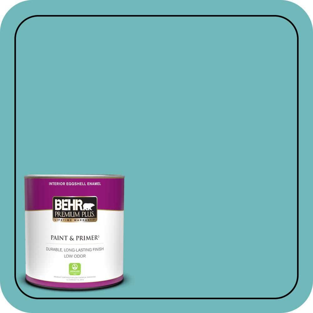 BEHR PREMIUM PLUS 1 qt. #510D-5 Surfer Eggshell Enamel Low Odor Interior Paint & Primer