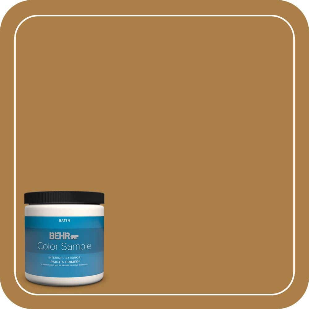 BEHR PREMIUM PLUS #300D-6 Medieval Gold Enamel Low Odor & Primer (1)