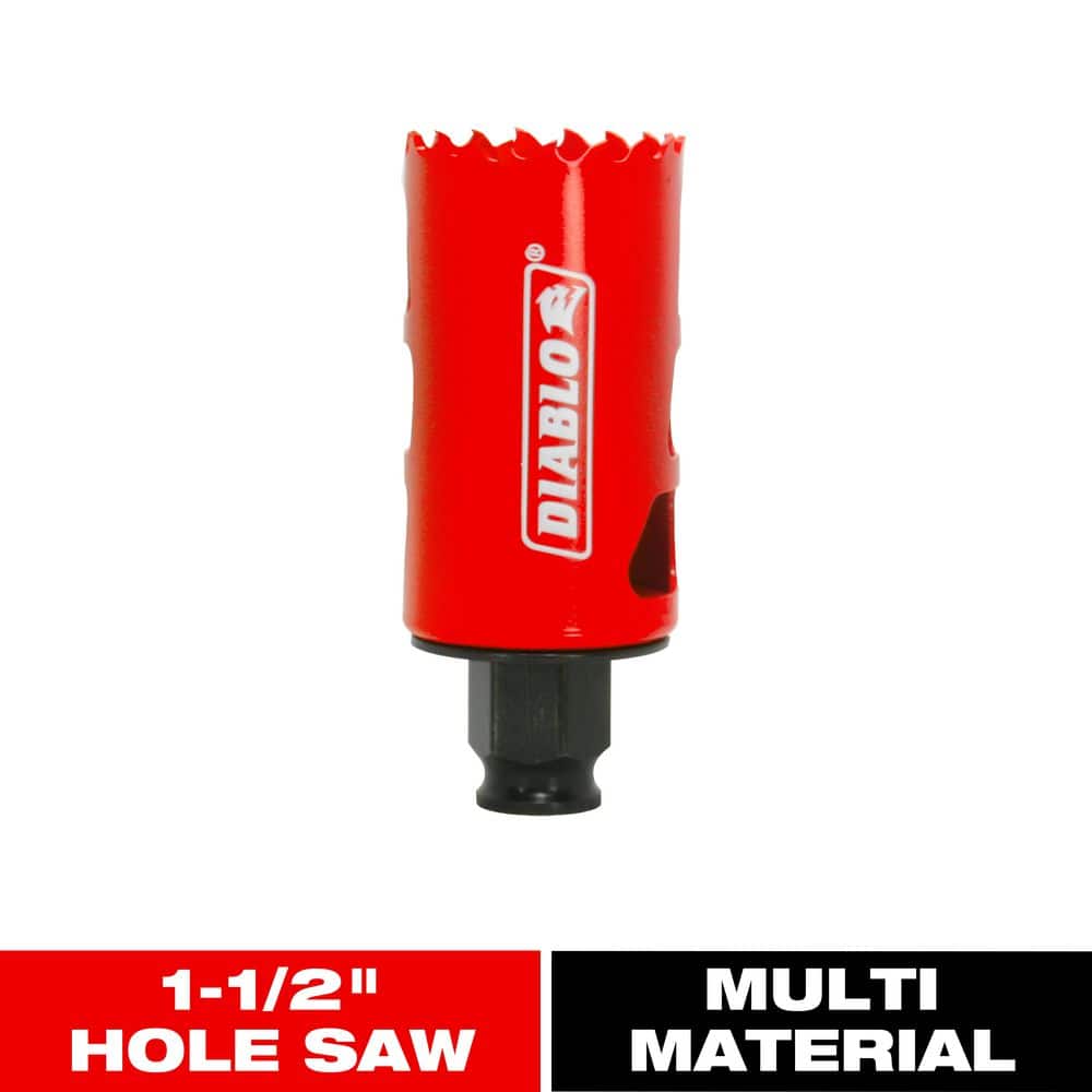 DIABLO 1-1/2 in. Bi-Metal Hole Saw with 2-3/8 in. Cutting Depth