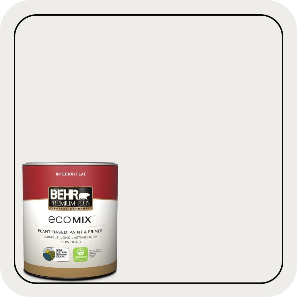 BEHR PREMIUM PLUS #PPL-34 Floral Scent Flat EcoMix Plant-Based & Primer (1)