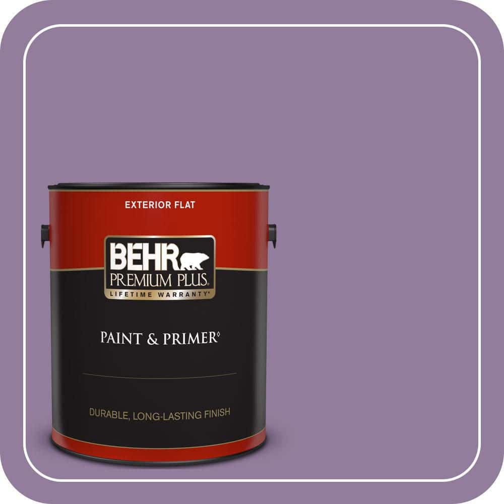 BEHR PREMIUM PLUS 1 gal. #660D-5 Wildflower Flat Exterior Paint & Primer