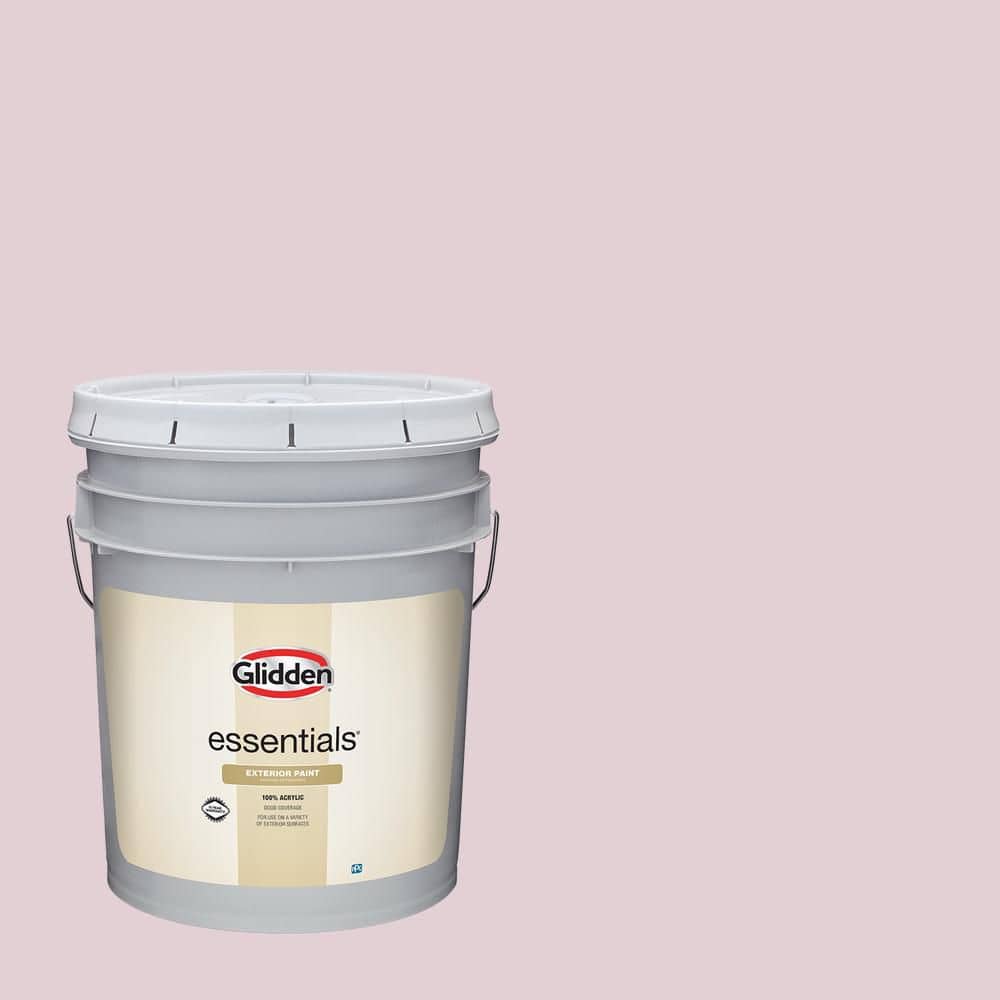 Glidden Essentials 5 gal. Santolina Blooms PPG1045-3 Flat Exterior Paint