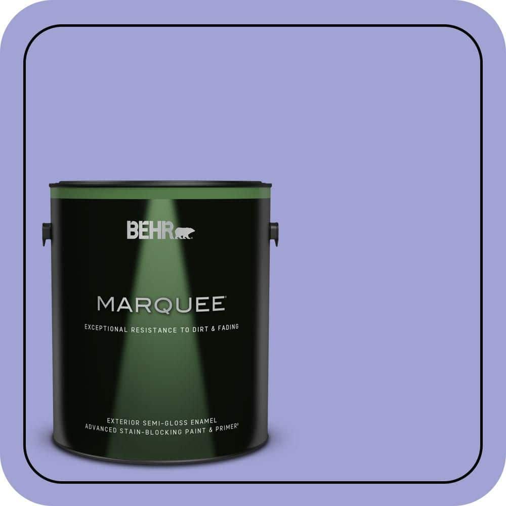 BEHR MARQUEE 1 gal. #P550-4 Water Hyacinth Semi-Gloss Enamel Exterior Paint & Primer