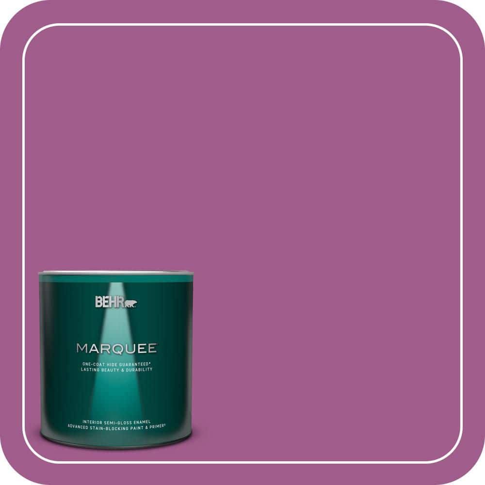 BEHR MARQUEE 1 qt. #P110-6 Wild Berry Semi-Gloss Enamel Interior Paint & Primer