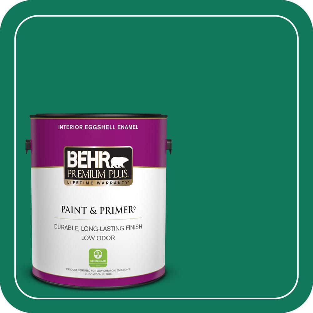 BEHR PREMIUM PLUS 1 gal. #MQ4-14 Soapstone Eggshell Enamel Low Odor Interior Paint & Primer