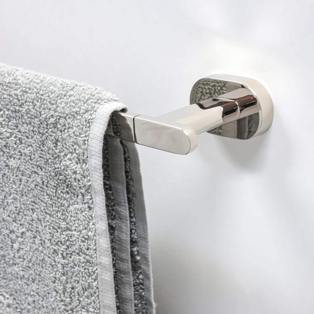Dyconn 34 in. Wall Mount Towel Bar in Polished Nickel (3)