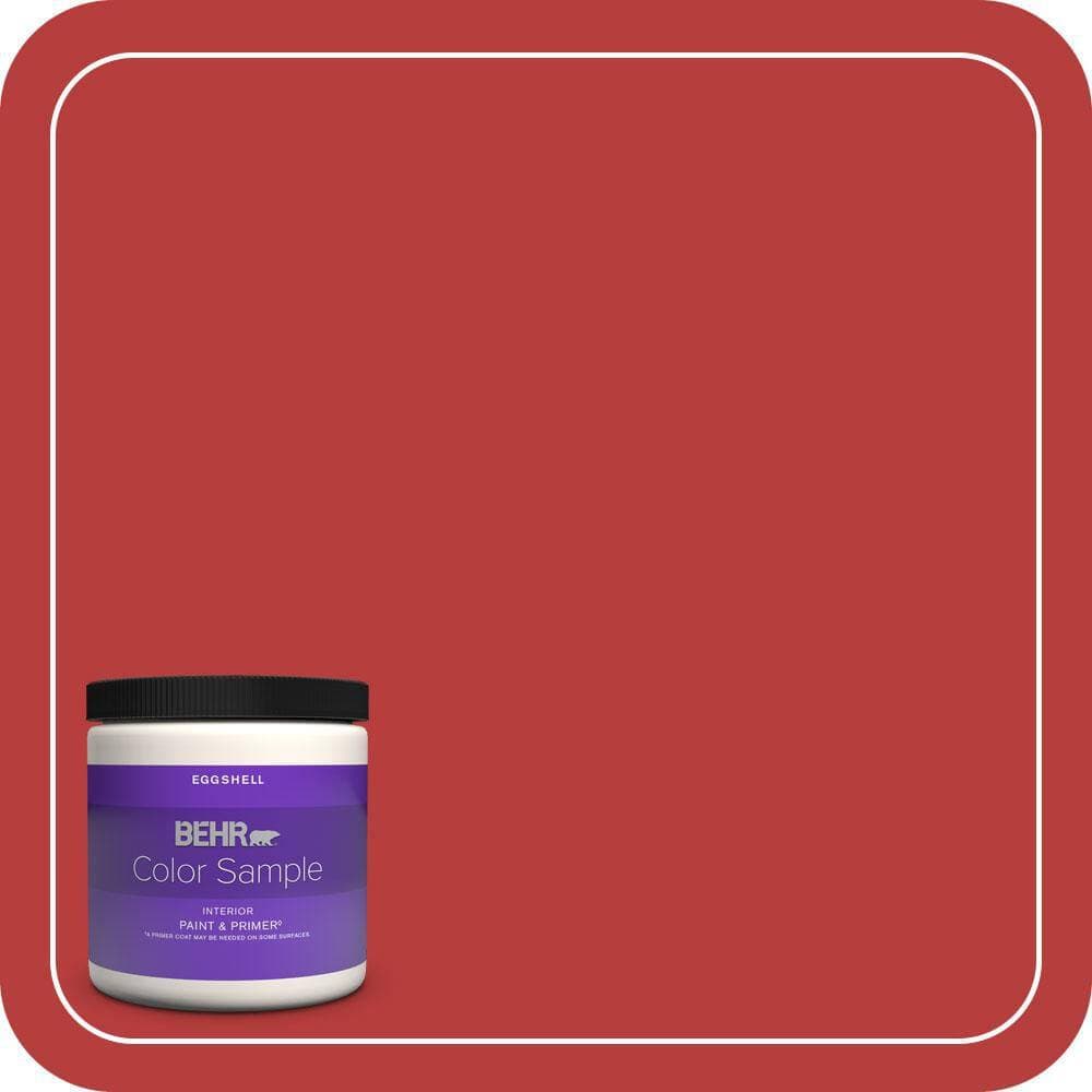 BEHR PREMIUM PLUS 8 oz. #S-G-170 Licorice Stick Eggshell Enamel Interior Paint & Primer Color Sample