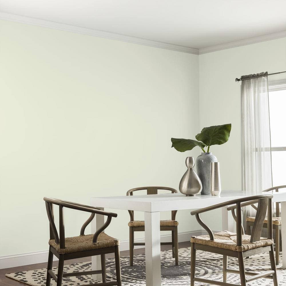 Glidden Premium 5 gal. PPG1028-1 Hint Of Pine Eggshell Interior Paint (4)