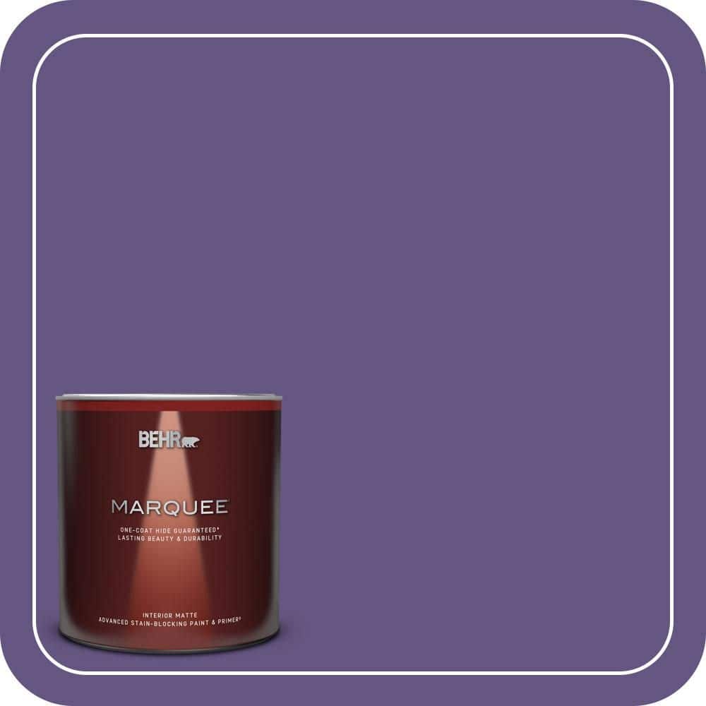 BEHR MARQUEE 1 qt. #PPU16-02 Vigorous Violet Matte Interior Paint & Primer