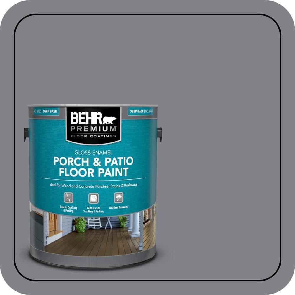 BEHR PREMIUM 1 gal. #N530-5 Mission Control Gloss Enamel Interior/Exterior Porch and Patio Floor Paint