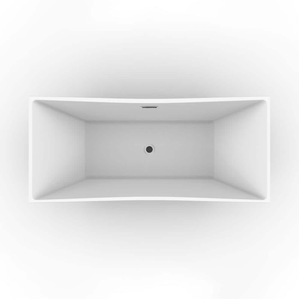 Barclay Products Tanya Acrylic Flatbottom Non-Whirlpool Bathtub White with Integral Drain Polished Nickel (3)