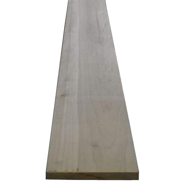 Unbranded Poplar Board (Common: 1 in. x 4 in. x R/L; Actual: 0.75 in. x 3.5 in. x R/L) (2)