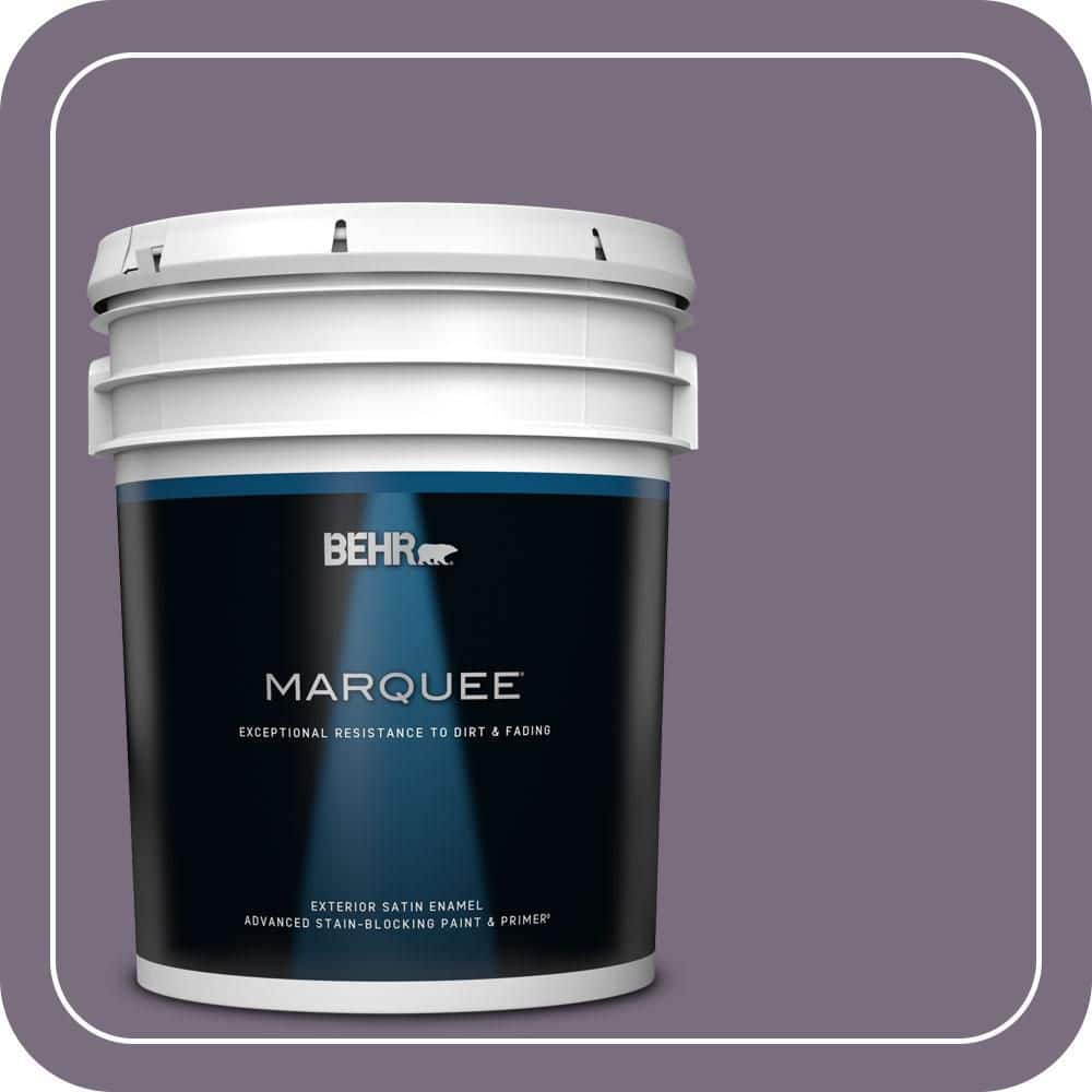 BEHR MARQUEE 5 gal. #MQ5-37 Composers Magic Satin Enamel Exterior Paint & Primer