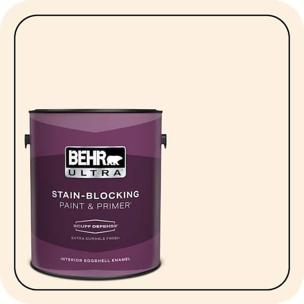 BEHR PREMIUM PLUS #M230-1 Sweet Coconut Milk Enamel Low Odor & Primer (4)