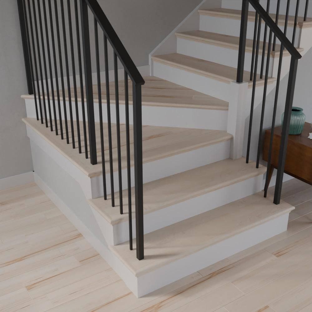 Stairtek Retread 0.75 in. x 5.25 in. x 96 in. Prefinished Natural Maple Wood Stair Landing Tread (2)