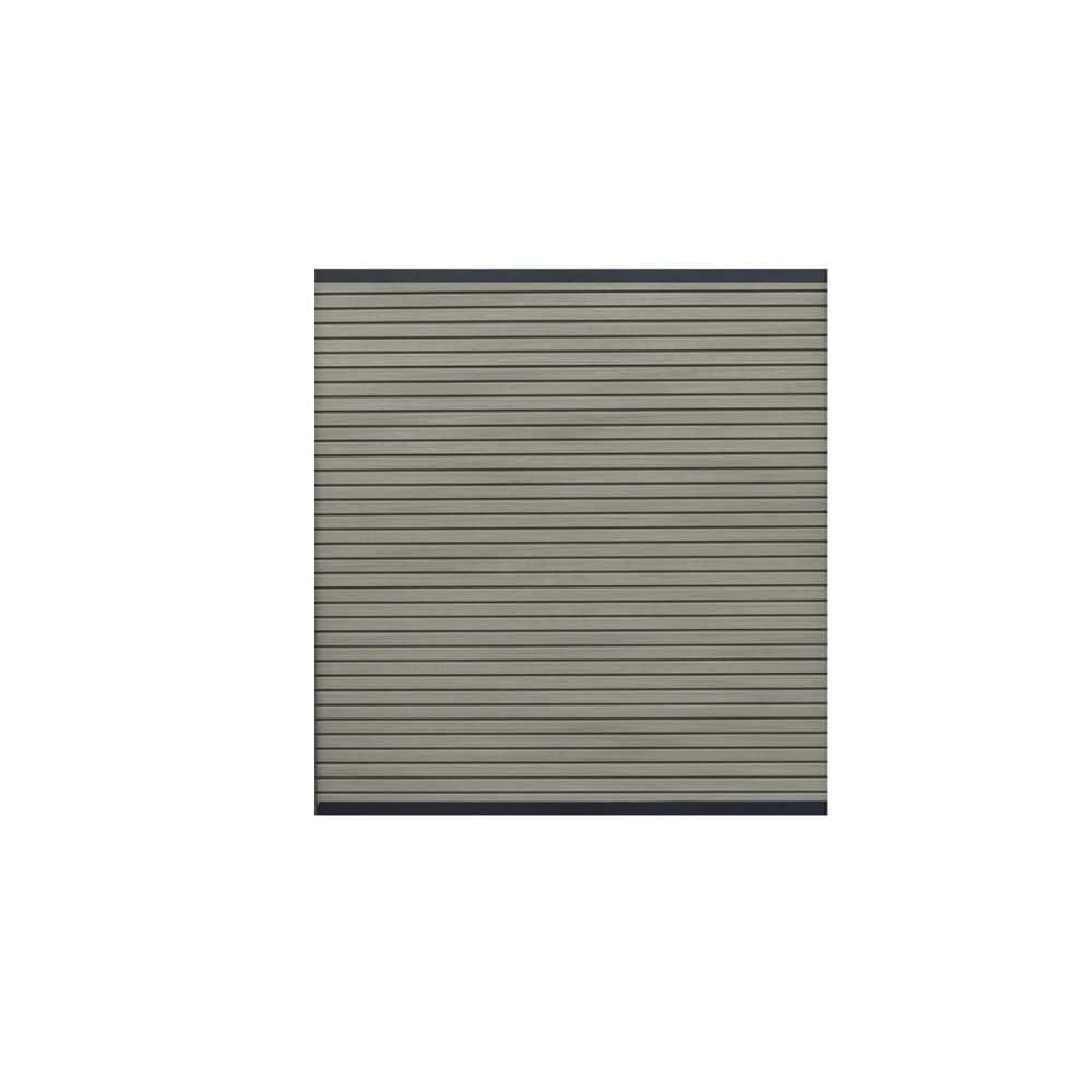 Frame It All 6 ft. x 6 ft. Riviera Composite Fence Panel River Birch