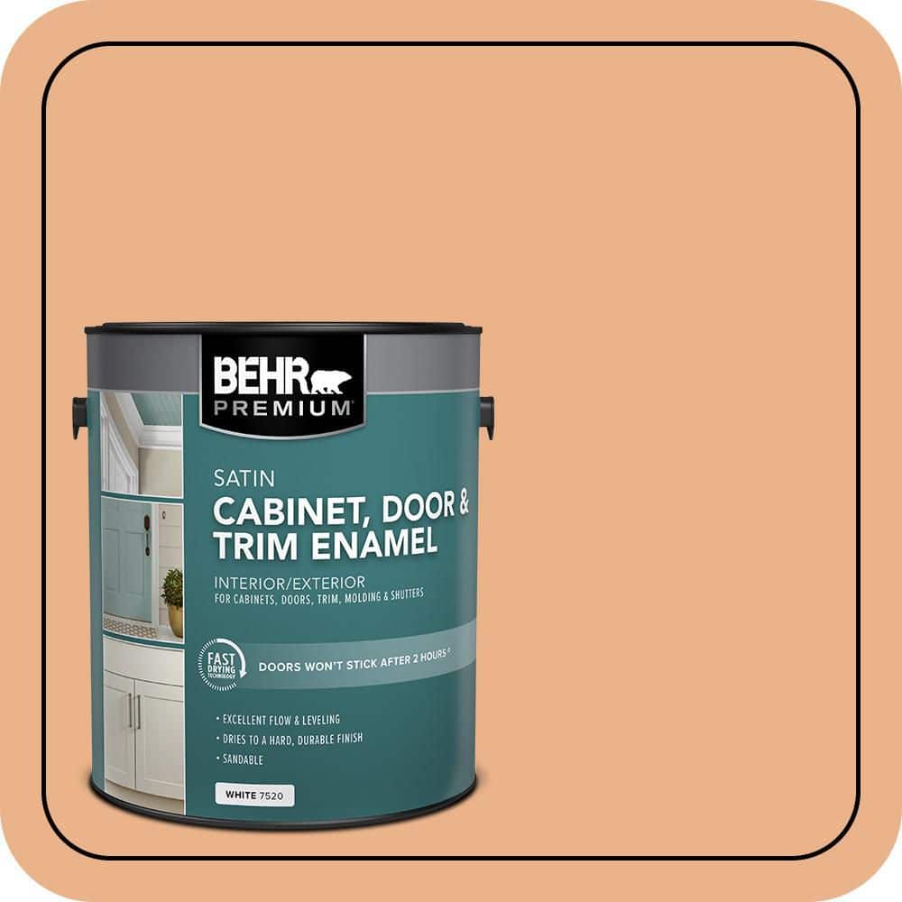 BEHR PREMIUM 1 gal. #M220-4 Trick Or Treat Satin Enamel Interior/Exterior Cabinet, Door & Trim Paint