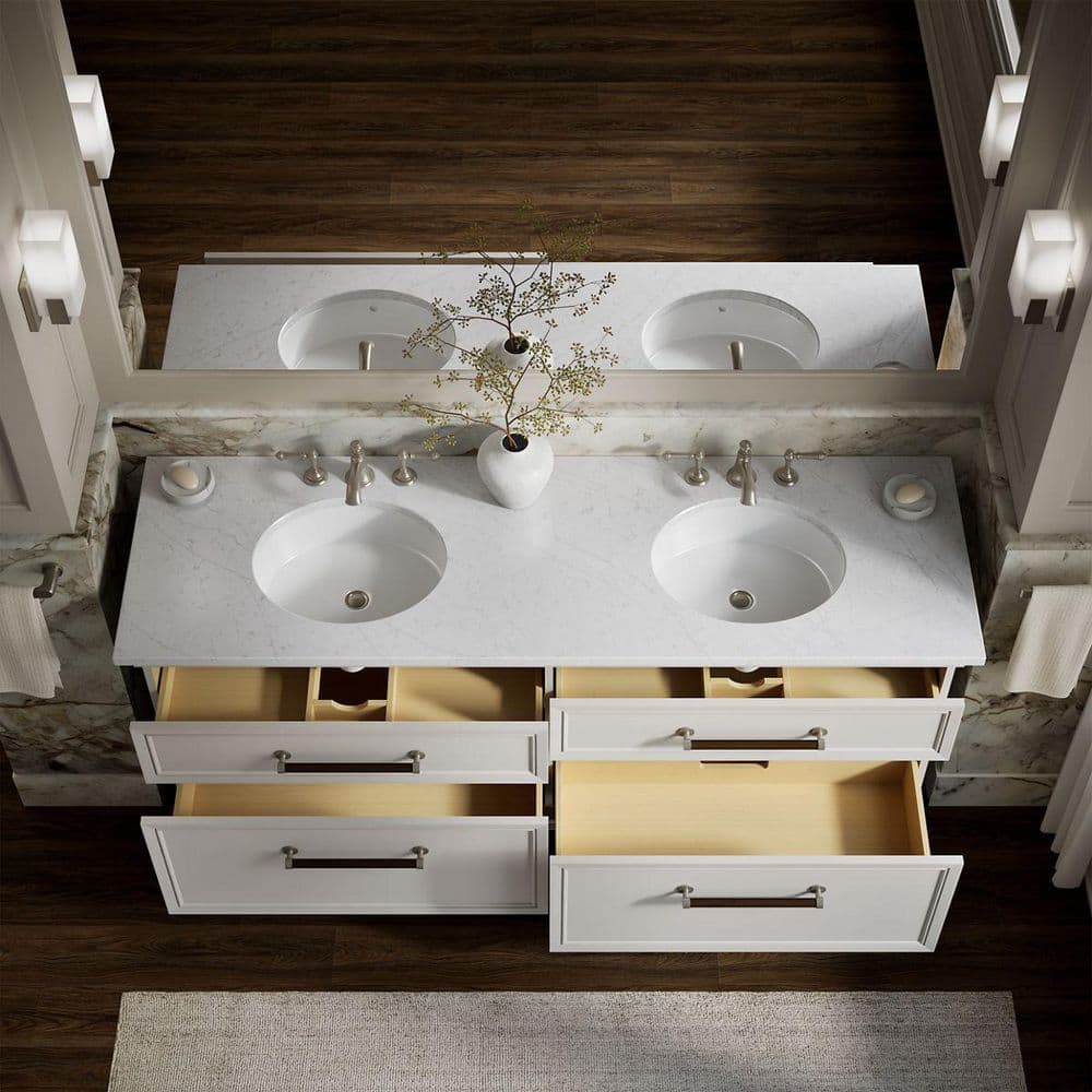 KOHLER Artifacts Double Sink Bath Vanity Cabinet without Top (4)