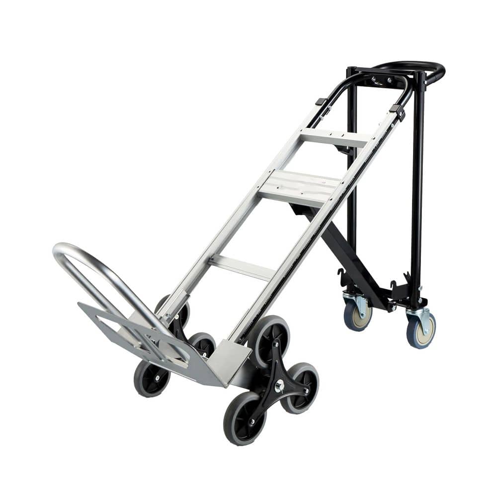 Afoxsos 3 in 1 Convertible Hand Truck 1000 lb. Capacity, Heavy Duty Aluminum Stair Climbing Cart with Wheels (1)