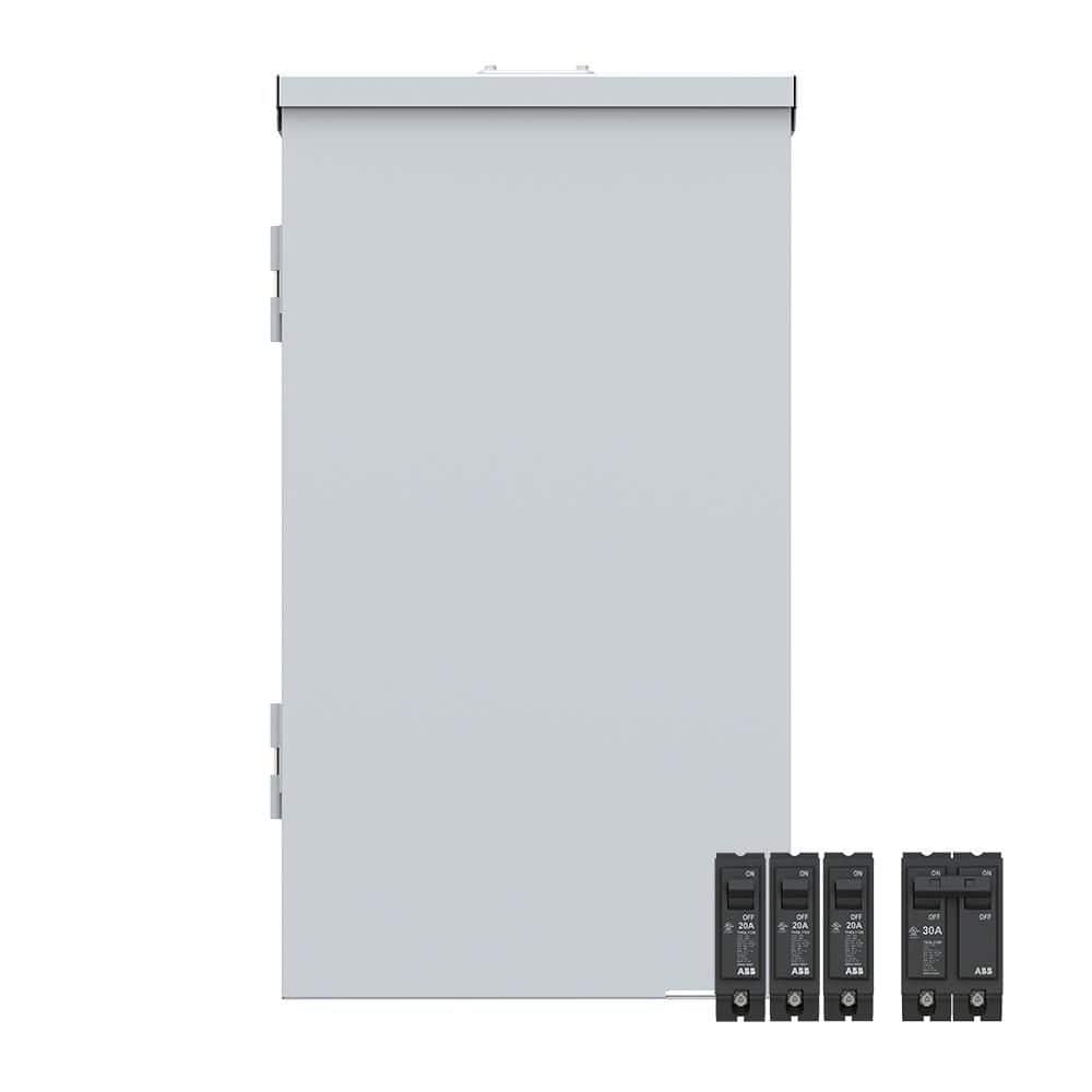 ABB 125 Amp 24-Space 48-Circuit Main Breaker Outdoor Plug-On Neutral Load Center Value Pack (PAM2412RPA)
