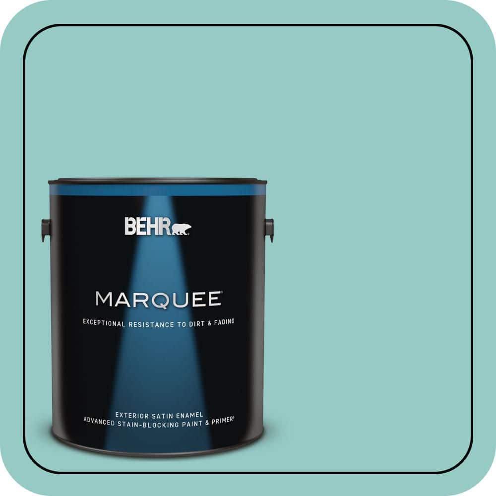 BEHR MARQUEE 1 gal. #500D-4 Jamaica Bay Satin Enamel Exterior Paint & Primer